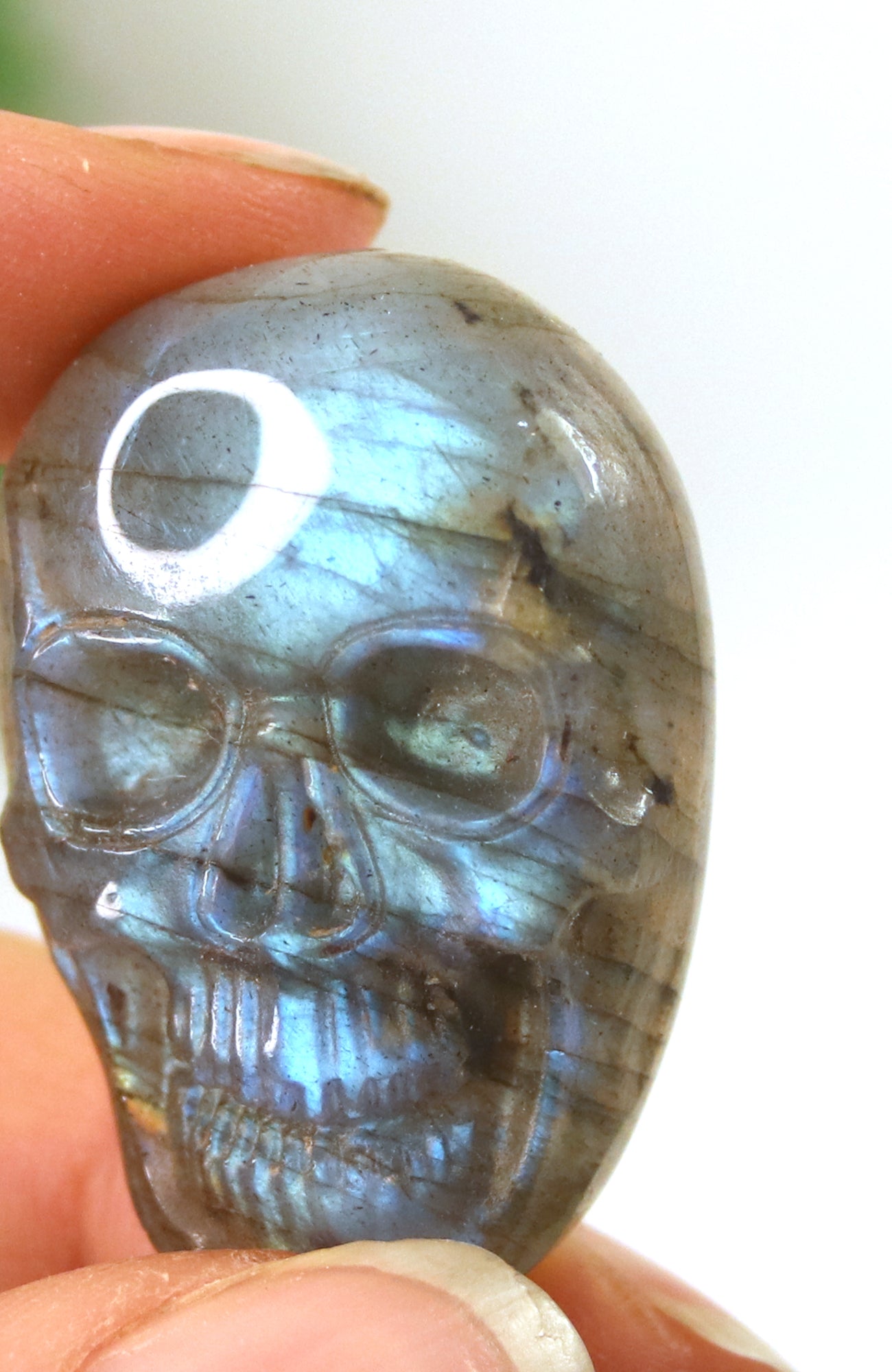 Labradorite Skull Faces